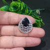 Teardrop Statement Ring – Silver Finish For Women (Skin Safe)