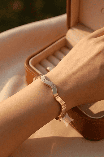 Luxury Wave Gold Bracelet