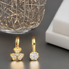 Gold Alloy Ethnic Nose Stud Set Nosepin For Women (Skin Safe)