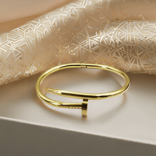 Mrigangi Gold Plated Nail Bracelet – Waterproof & Anti-Tarnish