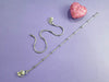 Silver & Black Brass Contemporary S-Hook Anklet For Women (Skin Safe)