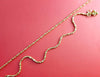 Gold Alloy Ethnic S-Hook Anklet For Women (Skin Safe)