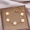 Clover Charm Gold Bracelete