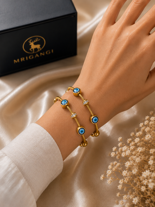 Evil Eye Charm Bracelet Combo Pack