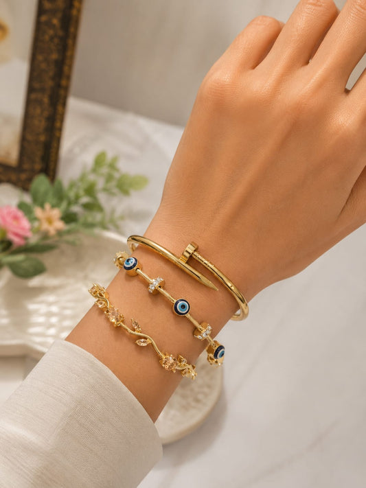 Mrigangi Trinity Stack | Luxury 3 Bracelet Combo
