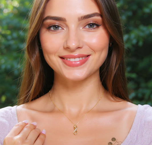 Infinity Love Pendant Necklace – Minimal Gold Chain for Women (Anti-Tarnish & Daily Wear)
