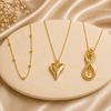 Gold Pendant Necklace Combo (Pack of 3)