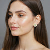 Small Kundan Pearl Stud Earrings For Women (Skin Safe)