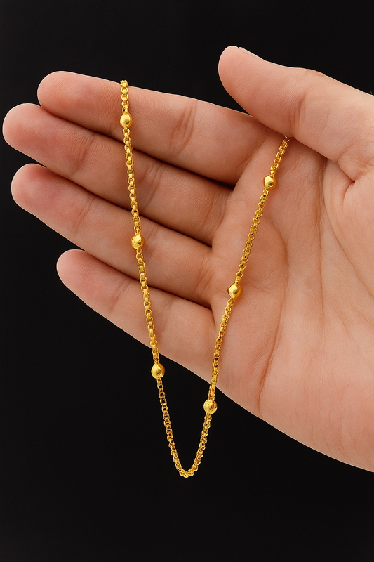1gm Micro Gold Plated Chain â€“ Elegant Everyday Luxury