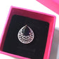 Teardrop Statement Ring – Silver Finish For Women (Skin Safe)