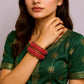Lac Ethnic Bangle Set For Women | Glossy Bangle Set For Everyday Use (Skin Safe)