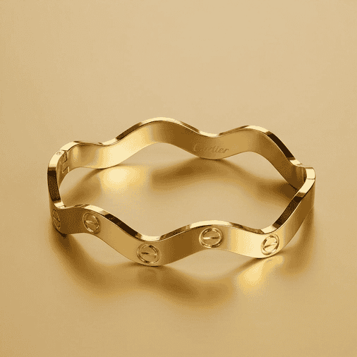 Luxury Wave Gold Bracelet