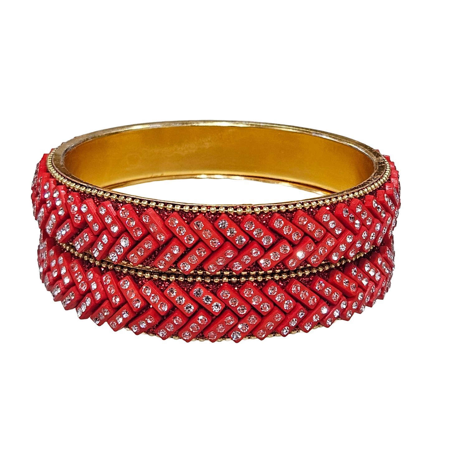 Lac Ethnic Bangle Set For Women | Glossy Bangle Set For Everyday Use (Skin Safe)