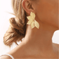 Golden Leaf Stud Earring For Women (Skin Safe)