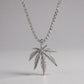 Silver Leaf Design Pendant With Chain For Unisex | Perfect Gift For Your Loved Ones (Skin Safe)