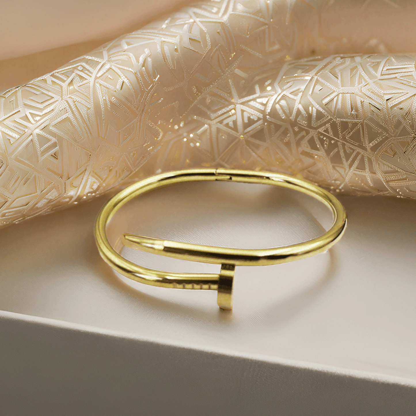 Mrigangi Gold Plated Nail Bracelet – Waterproof & Anti-Tarnish