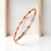 Rose Gold Plated Openable Anti Tarnish Bamboo Bracelet