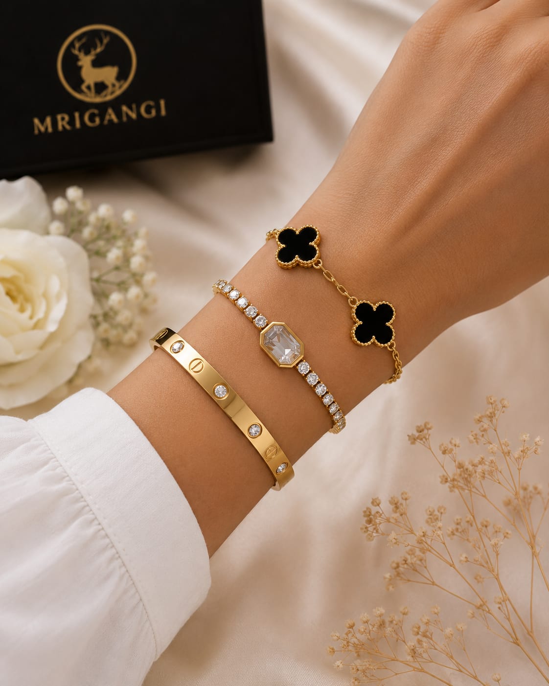 Royal Stack Bracelet Combo - Pack of 3