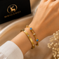 Evil Eye and Luxury Gold Bracelet Combo Set