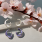 Gold & Lavender Hoop Earrings Combo Pack for Women