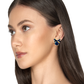 Royal Blue Crystal Bow Stud Mini Earrings for Women