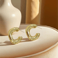 Gold Plated Bold C-Hoop Earrings