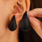 Matte Teardrop Stud Earrings – Combo Pack of 3 Colors (Skin Safe)