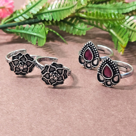 Ethnic Toe Rings for her - Combo Pack