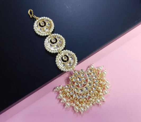 Antique  Chand Maang Tikka For Women (Skin Safe)