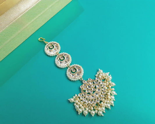 Antique  Chand Maang Tikka For Women (Skin Safe)