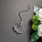 Oxidised Silver Antique & Charm Maang Tikka For Women (Skin Safe)