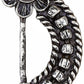 Silver & Pink Alloy Ethnic Nose Ring Nosepin For Women (Skin Safe)