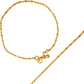 Gold Alloy Ethnic S-Hook Anklet For Women (Skin Safe)