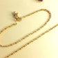 Gold Alloy Ethnic S-Hook Anklet For Women (Skin Safe)