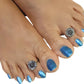 Silver Alloy Comfort Ethnic Toe Ring For Women (Skin Safe)