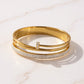 Celestia Nail Luxe Bracelet – Gold Plated Crystal Cuff