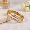 Celestia Nail Luxe Bracelet – Gold Plated Crystal Cuff