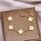 Clover Charm Gold Bracelete