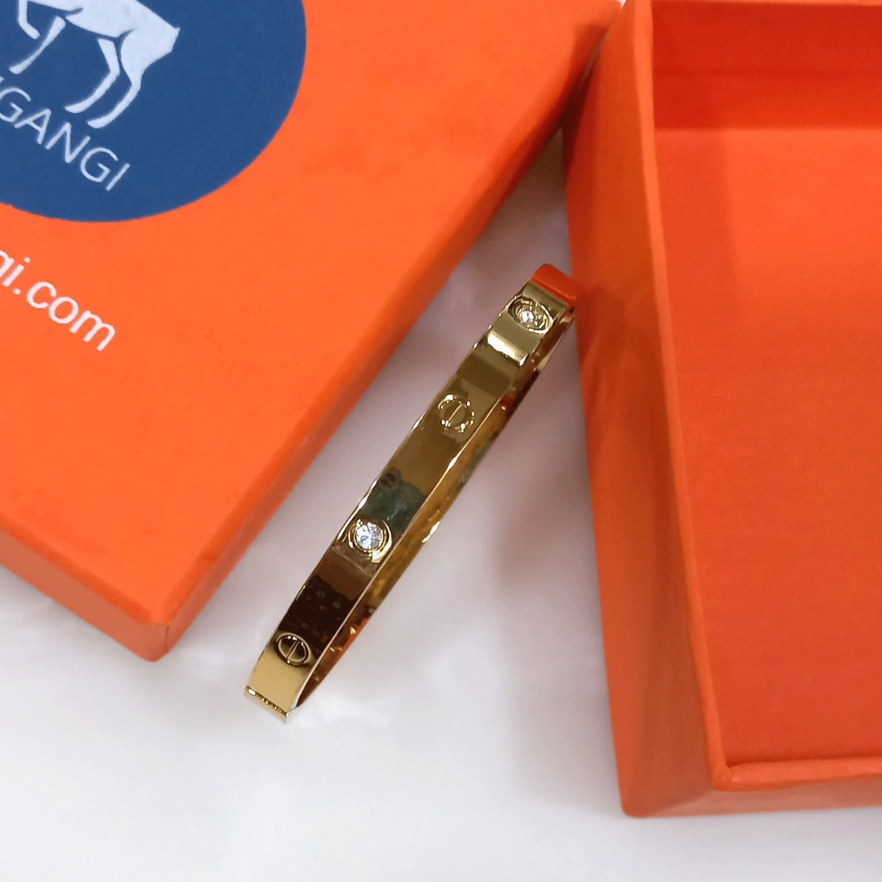 Nail Gold Plated Bracelet -   AntiTarnish Waterproof Jewellery   (Skin Safe)