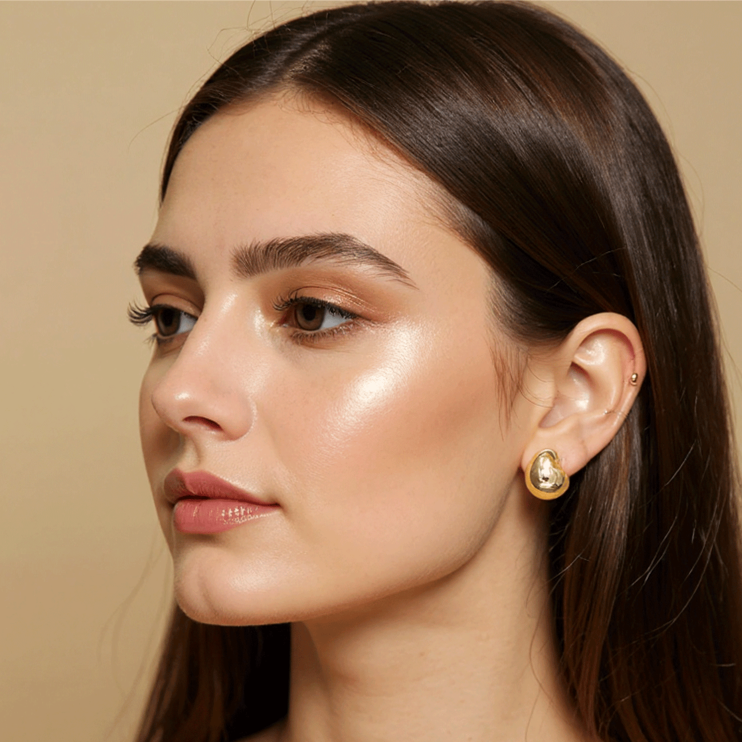 Gold Plated Stud Earrings