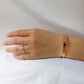 Rose Gold Plated Diamond Studded Bracelet | Waterproof Openable Cuff Bracelet (Skin Safe)