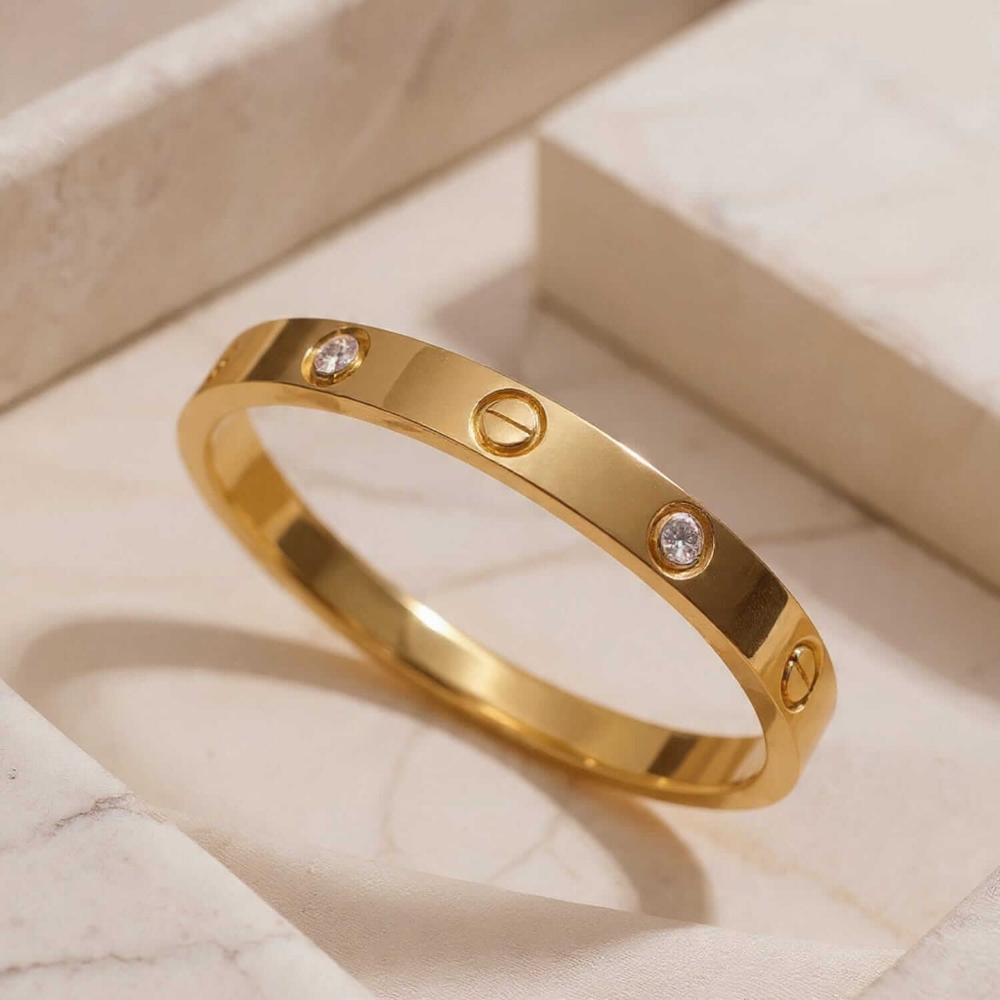 Petite 3 Bracelet Stack - Luxury Gold, Clover and Bloom