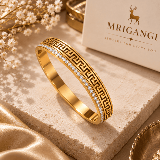 Golden Greek Key Luxe Bracelet
