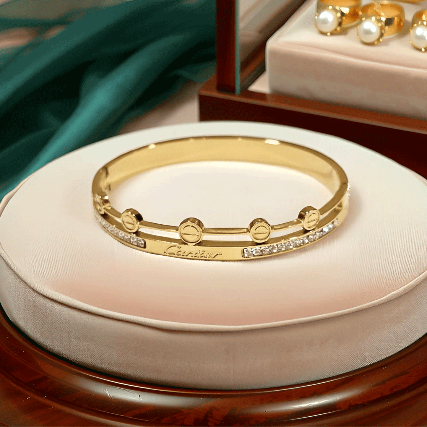 Celestia Diamond Studded Bracelet