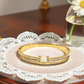 Gold Plated Waterproof Greek Pattern Bracelet Combo - 2 Luxury Openable Bracelets