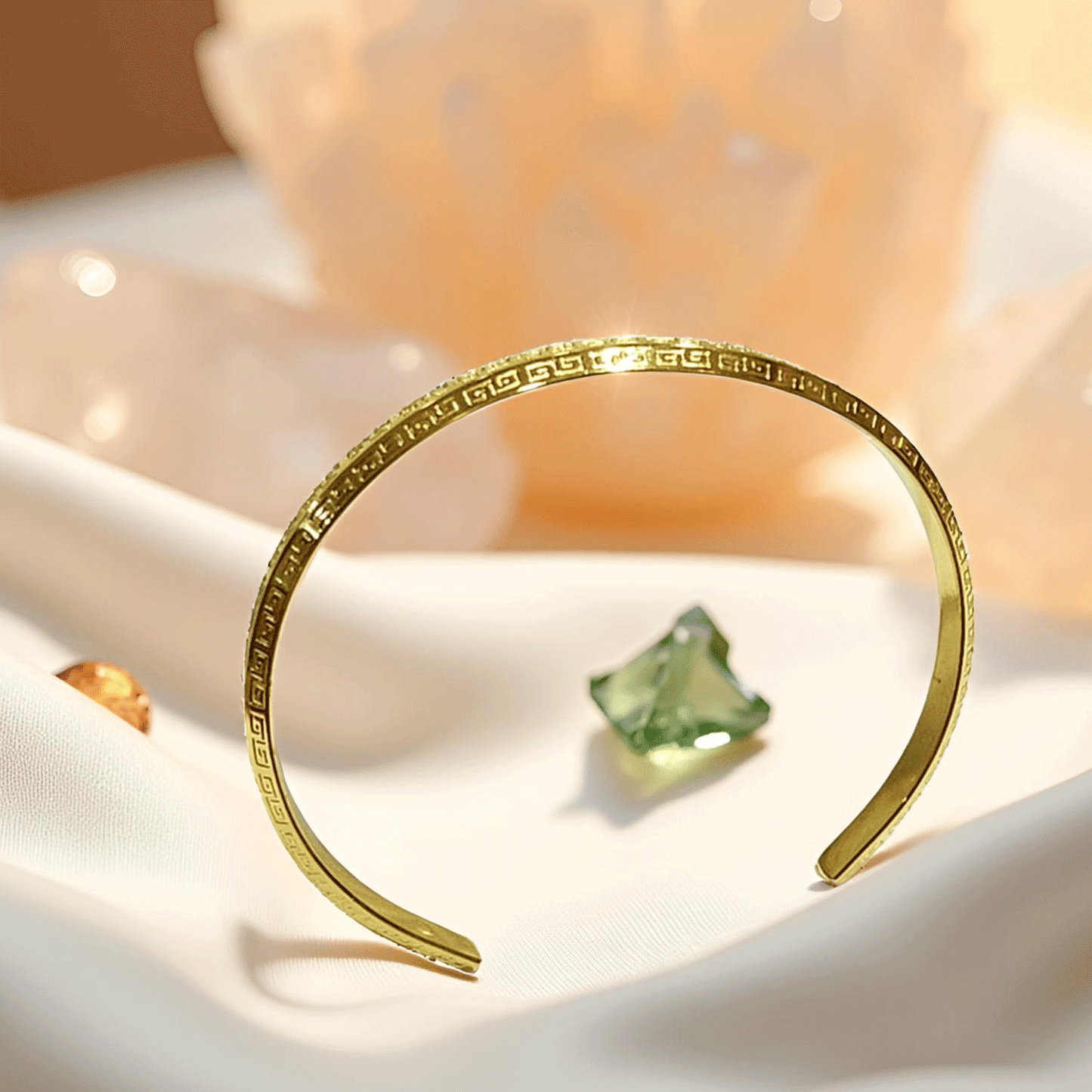Elegant Gold-Plated Cuff Bracelet | Anti Tarnish and Waterproof (Skin Safe)