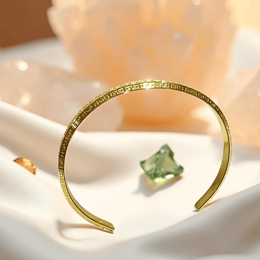 Elegant Gold-Plated Cuff Bracelet | Anti Tarnish and Waterproof (Skin Safe)