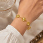 Petite 3 Bracelet Stack - Luxury Gold, Clover and Bloom