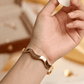 Luxury Wave Gold Bracelet