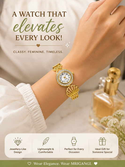 Luxury Gold Bracelet Watch for Women